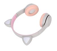 Tangxi Wireless Bluetooth Headphones with Cat Ear LED Lights Noise Cancelling and Retractable Design for Kids Travel