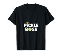 Tangy Pickle Boss Crown Cucumber Slice Humor T-Shirt