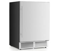 TANGZON 140L Drinks Fridge, 190 Cans Beer Wine Refrigerator with Reversible Door, Auto Defrost, Control Panel, Adjustable Shelves & LED Lights, Under Counter Beverage Cooler for Home Bar