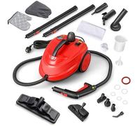 TANGZON 1500W/2000W Steam Cleaner, 1.5L/1.8L Tank Cleaning Household Steam Mop, Multi-Purpose Steam Clean Machine with 13/15/17/20 Accessories for Carpet, Floors and Windows (Red, 2000W, 1.8L)