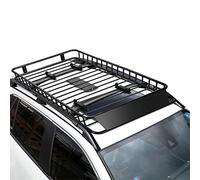 TANGZON 162 x 99 x 15cm Steel Roof Rack Basket Tray, Expandable Universal Luggage Cargo Carrier with Wind Fairing, Rooftop Luggage Holder for Car SUV & Truck, 113kg Load Capacity