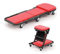 TANGZON 2-in-1 Mechanics Creeper Seat, Folding Garage Car Creeper