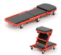 TANGZON 2-in-1 Mechanics Creeper Seat, Folding Garage Car Creeper