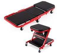 TANGZON 2-in-1 Mechanics Creeper Seat, Folding Garage Car Creeper
