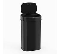 TANGZON 58L Automatic Sensor Kitchen Bin, Double Touchless Infrared Motion Waste Bin with 2 Compartments, Soft Closure Lid & Non-slip Base, Fingerprint-Proof Smart Trash Can Dustbin for Home Office