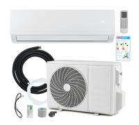 TANGZON 9000 BTU Wall Mounted Air Conditioner, 5 in 1 Split Air Conditioner with Cooling Heating Dehumidifying Fan and Air Purifying, Heat Pump, Remote Control Energy Saving AC Unit
