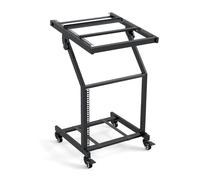 TANGZON 9U DJ Mixer Stand, Rack Mount Rolling Stand Stage Cart with 98