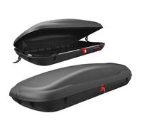 TANGZON Car Roof Box, 400L/480L Capacity Roofbox with Locking System & Dual-Side Opening, Waterproof Hard Rooftop Cargo Carrier for Tents Bags Luggage, Fits Most Cars, Black (400L, 169 x 80 x 36.5cm)