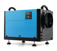 TANGZON Commercial Dehumidifier, Industrial Dehumidifiers with 24H Timer, Sleep Mode, Memory Restart, Digital Display & Drain Hose, Home Basement Warehouse Building Air Dryer (Blue, 50L/Day)