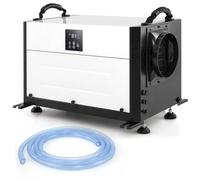 TANGZON Commercial Dehumidifier, Industrial Dehumidifiers with 24H Timer, Sleep Mode, Memory Restart, Digital Display & Drain Hose, Home Basement Warehouse Building Air Dryer (White, 80L/Day)