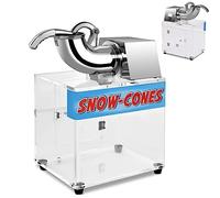 TANGZON Commercial Ice Shaver, 200kg/h Electric Ice Crusher with Dual Blades & Drain Pipe, 200W Snow Cone Maker Machine for Slushies Cocktails Smoothies, 1400 RPM Speed