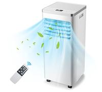 TANGZON Portable Air Conditioner 7000/9000 BTU, 4-in-1 Mobile AC Unit, Dehumidifier, 2 Speeds Cooling Fan with Sleep Mode, 24H Timer, Remote Control, Digital Display & Window Kits (7000BTU)