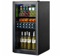 TANGZON Under Counter Fridge, Drinks Beer & Wine Fridge with LED Light
