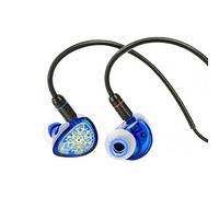 TANGZU Wan'er S.G II in Ear Monitor, HiFi Wired Earbuds,10mm Dynamic Driver PET Diaphragm Gaming IEM Earphones with 2Pin Detachable OFC Cable for Audiophile DJ Stage (Blue, Type C with Mic)