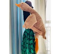 Tanha 130cm Giant Goose Plush Toy - Adorable Huge Goose Duck Stuffed Animal (Brown, 130cm)