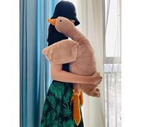Tanha 90cm Goose Plush Toy - Soft and Cuddly Goose Stuffed Animal for Kids and Adults (Brown, 90cm)