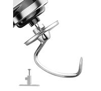 Tanice Stainless Steel Dough Hook for Kitchenaid, Kitchen Bread Mix Hook Stand Mixer Fits 4.5-5 Quart Bowls, Stand Mixer Replacement Parts for Efficient Kneading of Bread, Pizza, Pasta, and Cookies