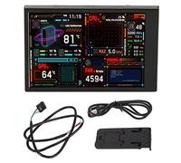 TANIQIACA 3.5 Inch IPS Computer Temp Monitor, USB C PC CPU Data Monitor, Customizable Layout Theme Editor, Eyes Brightness Adjustment, Multi Function Second Monitor