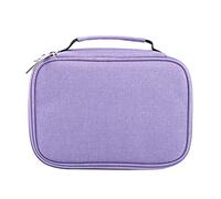 TANIQIACA 72 Slots Multifunction Foldable Fabric Pencil Case, Large Capacity Zipper Pen Bag for Organizing and Carrying Art Pencils, High Quality Sturdy and Dirt Material, (Purple)