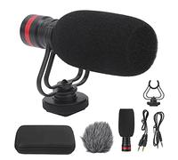 TANIQIACA EY-86A Mini High Sensitivity Microphone, Camera Video Microphone, Aluminum Alloy Body, Built-in Sponge for DSLR Camera Phone, Live Broadcast, Interview, 1/4in Screw for Tripod