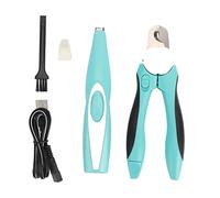 TANIQIACA Nail Clipper Kit Stainless Steel Electric Dog Fur Trimmer with LED Light, Rechargeable and Professional for Precise Trimming of Dog and Cat Claws, Includes