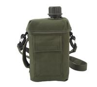 TANIQIACA Premium 2L Insulated Water Bottle - Portable Outdoor Flask with Oxford Cloth Sleeve and Pockets, for Hiking, Camping, and Active Lifestyle Adventures (OD Green)