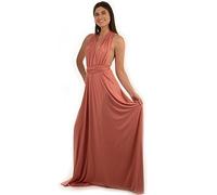 Taniri Infinity Dress - Convertible Multiway Maxi Long Transformer Gown Dress - Bridesmaid Bridal Party Wedding - Strap Wrap, Antique Rose, One size