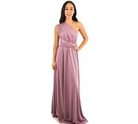 Taniri Infinity Dress - Convertible Multiway Maxi Long Transformer Gown Dress - Bridesmaid, Bridal Party, Wedding, Mauve, Large