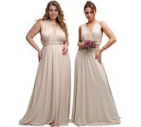 Taniri Infinity Dresses for Bridesmaids - Maternity Dress - Christmas Dress for Women - Bridesmaid Dress for Wedding, Oyster, One size