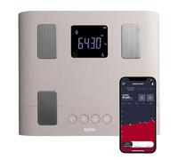 TANITA BC-333LE Smart Body Composition Scales for the Whole Family | Digital Bathroom Scales with App Connectivity, Child Mode, and Muscle Mass Analysis | Taupe