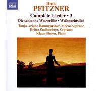Tanja Ariane Baumgartner / Britta Stallmeister / Klaus Simon - Pfitzner: Lieder,