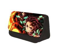 Tanjiro Pencil Case Nezuko Anime Tanjiro Bag Pen Box Big Capacity Students Pen Bag Cartoon Zipper Stationary Pouch Back to School Supplies for Boys Girls Cosplay Gift