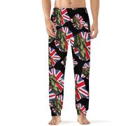 Tank British Flag WW2 Tanks Men's Pajama Pants Soft Lounge Pants Sleepwear Casual Sleep Bottoms Loungewear S
