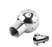 Tank Cleaning Ball - Self-Cleaning | Lubricating Rotating Nozzle | DN15 1/2 Inch Stainless Steel Spray Ball | For Food Pharma Biotech Industries, Anti-Rust & Hygienic Polished Finish