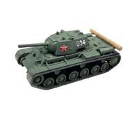 Tank Figurine Soviet Heavy Tank Toy Resin Miniature Rotatable Turret Authentic Copy Pre-painted Suitable for collectors home decoration gaming, Green
