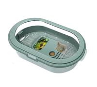 Tank for Turtles - Terrapin Feeding Box - Anti-Escape Basking Habitat for Reptile Terrapin Home, Tortoise Feeding Aquarium