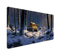 Tank Gaming Mouse Mat, Tree Mouse Pad Large 40x20in, Desk Mat with Non-Slip Rubber Base, Gaming Accessories, Stitched Edge Design XL Mousepad, Desk Pad, for Office, Computer Accessories, Gifts, 6-7181