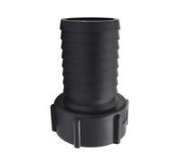 Tank Hose Adapter Plastic IBC Tank Adapter Garden Hose Adapter Fittings Tools 60mm Thread Import to 2"(50mm) Connect Hose (Pack of 1)