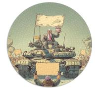 Tank Jigsaw Puzzles Great Gift for Adults 1000 Piece Fun Challenging Home Decoration Brainteasing War Machine Jigsaw Puzzle for Adults 1000pcs (67.5x67.5cm)