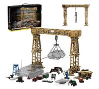 Tank Maintenance Workshop Building Set, WWII German Tank Crane Bricks Kit with Welding Vehiclem, Collect Military Model for Men, Home Decor, STEM Toy, Creative Gift for Adult, Teen, 2803PCS