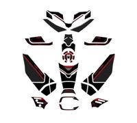 Tank Pads Motorcycle Sticker Side Fuel Tank Pad for Y&amaha Tracer9GT Tracer 9GT 2025 Tank Pad Gel Resin Stickers Kit Protector Decals Side Decals(RED,X-1)