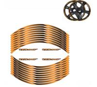 Tank Protector for H-ONDA VTR1000 VTR1000SP-2 VTR1000F Motorcycle 17 Inch Front Rear Decal Motorcycle Wheel Hub Reflective Rim Stickers(Orange)