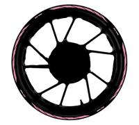 Tank Protector Motorcycle 17" Rim Decal Stripe Tape Accessories for Suzuki SV650S SV650 S Reflective Wheel Sticker Decoration(Pink)