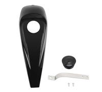 Tank Protector Motorcycle Black Smooth Dash Fuel Console Gas Tank Cap Cover For Glide Street For FLHT FLHX 2008-2023 Shield Sheet Cover