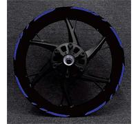 Tank Protector Motorcycle Hub 17 Inch Wheels Stickers for KAWASAK for Ninja 250 400 650 Z1000 Z800 Z900 Z250 Rims Reflective Character Decal(Blue)