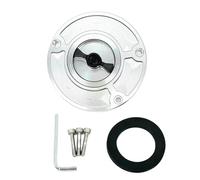 Tank protector Motorcycle Quick Open Fuel Gas Cap Motorbike Parts For Kawasaki KLZ1000 2012-2017 ZZR1400 2006-2011 ZZR600 2005-2008 ZZR1200 2002-2005(Sliver and Black)