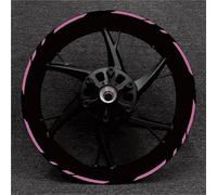 Tank Protector Motorcycle Rims Reflective Character Decal for KAWASAK for Ninja 250 400 650 Z1000 Z800 Z900 Z250 Hub 17 Inch Wheels Stickers(Purple)