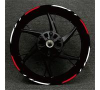 Tank Protector Motorcycle Rims Reflective Character Decal for KAWASAK for Ninja 250 400 650 Z1000 Z800 Z900 Z250 Hub 17 Inch Wheels Stickers(Black- Silver)