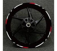 Tank Protector Motorcycle Rims Reflective Character Decal for KAWASAK for Ninja 250 400 650 Z1000 Z800 Z900 Z250 Hub 17 Inch Wheels Stickers(White)
