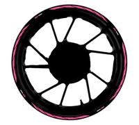 Tank Protector Motorcycle Wheel Sticker Decoration for Suzuki SV650S SV650 S Reflective 17" Rim Decal Stripe Tape Accessories(Pink)